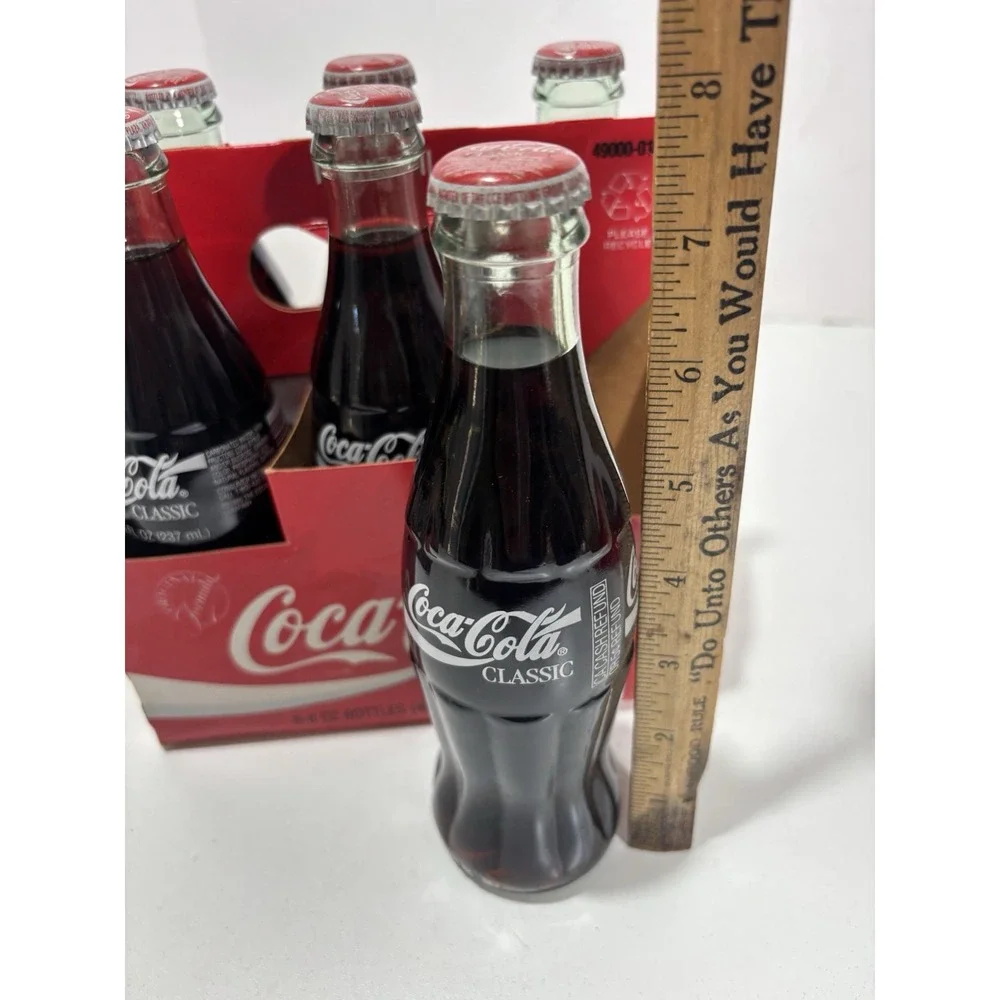 COCA COLA 6pk of 8oz. Bottles Decorative‎ collectible Coke bottles Vintage